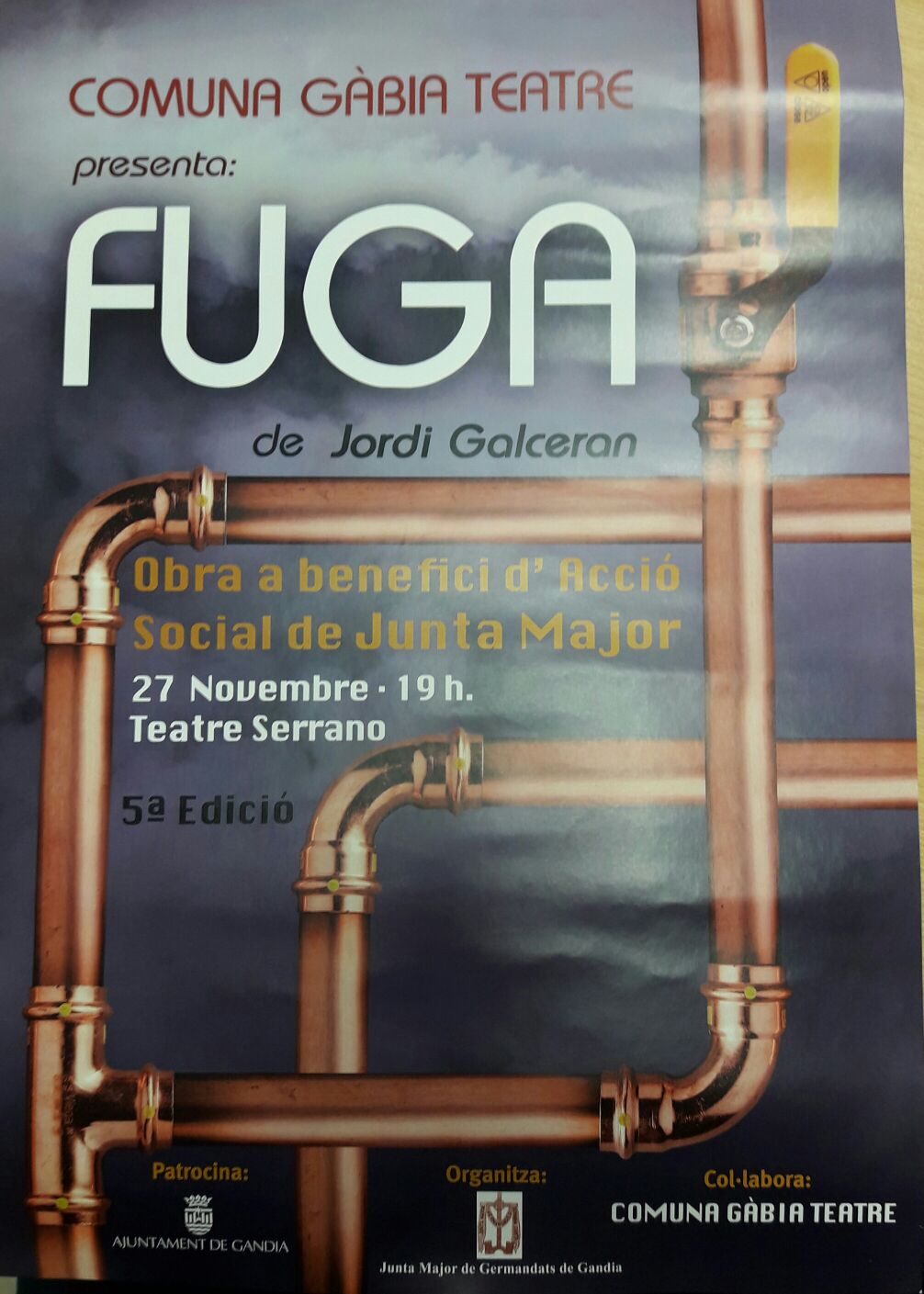 Obra Teatral - Fuga -De Jordi Galceran