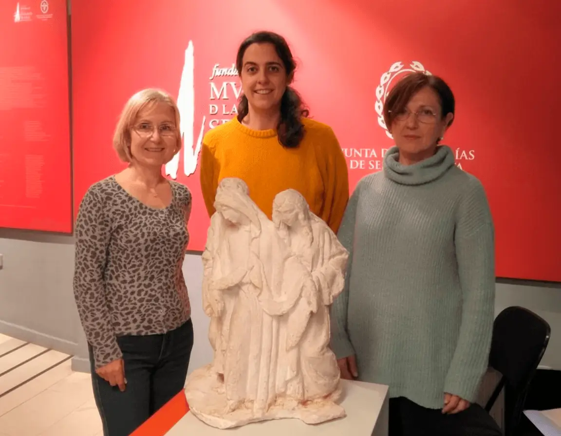 Donación de maqueta al Museo de Semana Santa de Cuenca, conservada por JOSÉ ESTUPIÑÁ RIBES como legado de su maestro