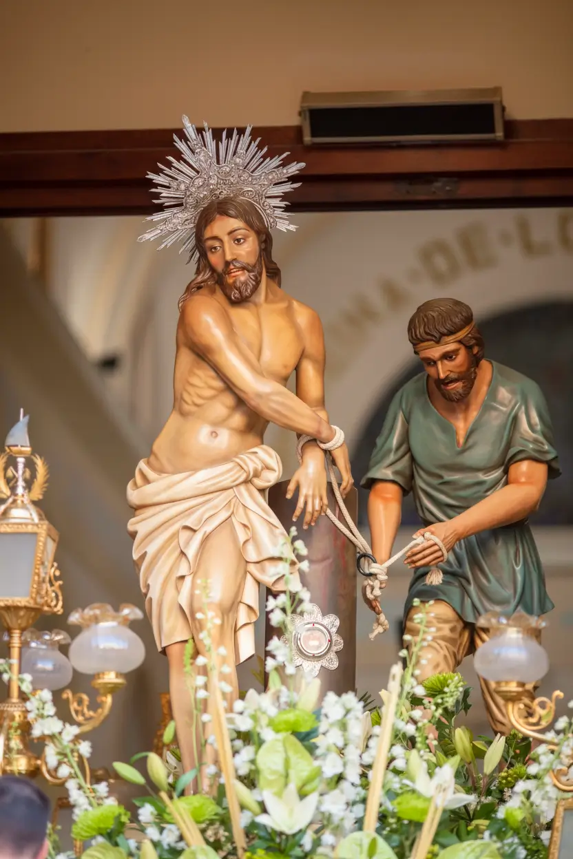 Jesús atado a la Columna, obra relacionada con la Pasión según la tradición valenciana