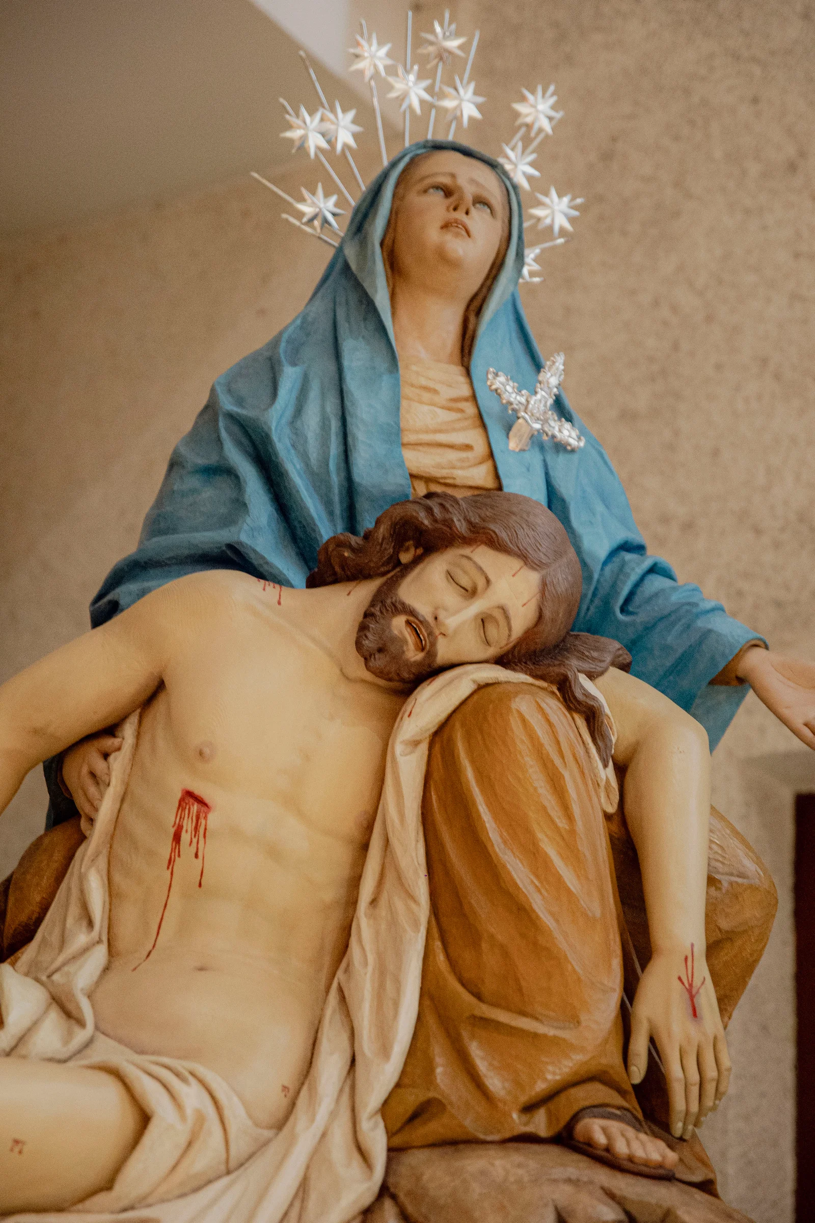Grupo escultórico 'La Piedad', obra de 1992 para la Hermandad de Gandía